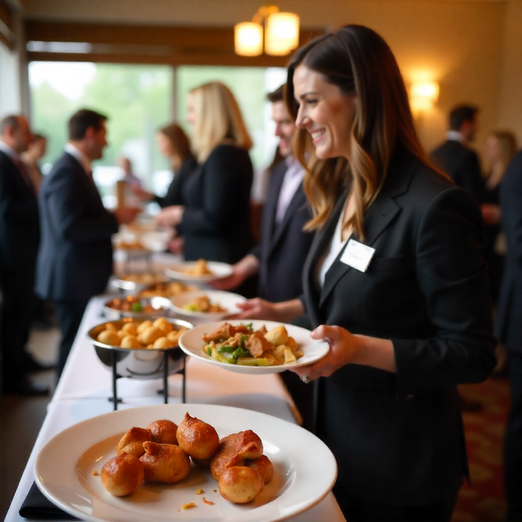 Happy clients at event